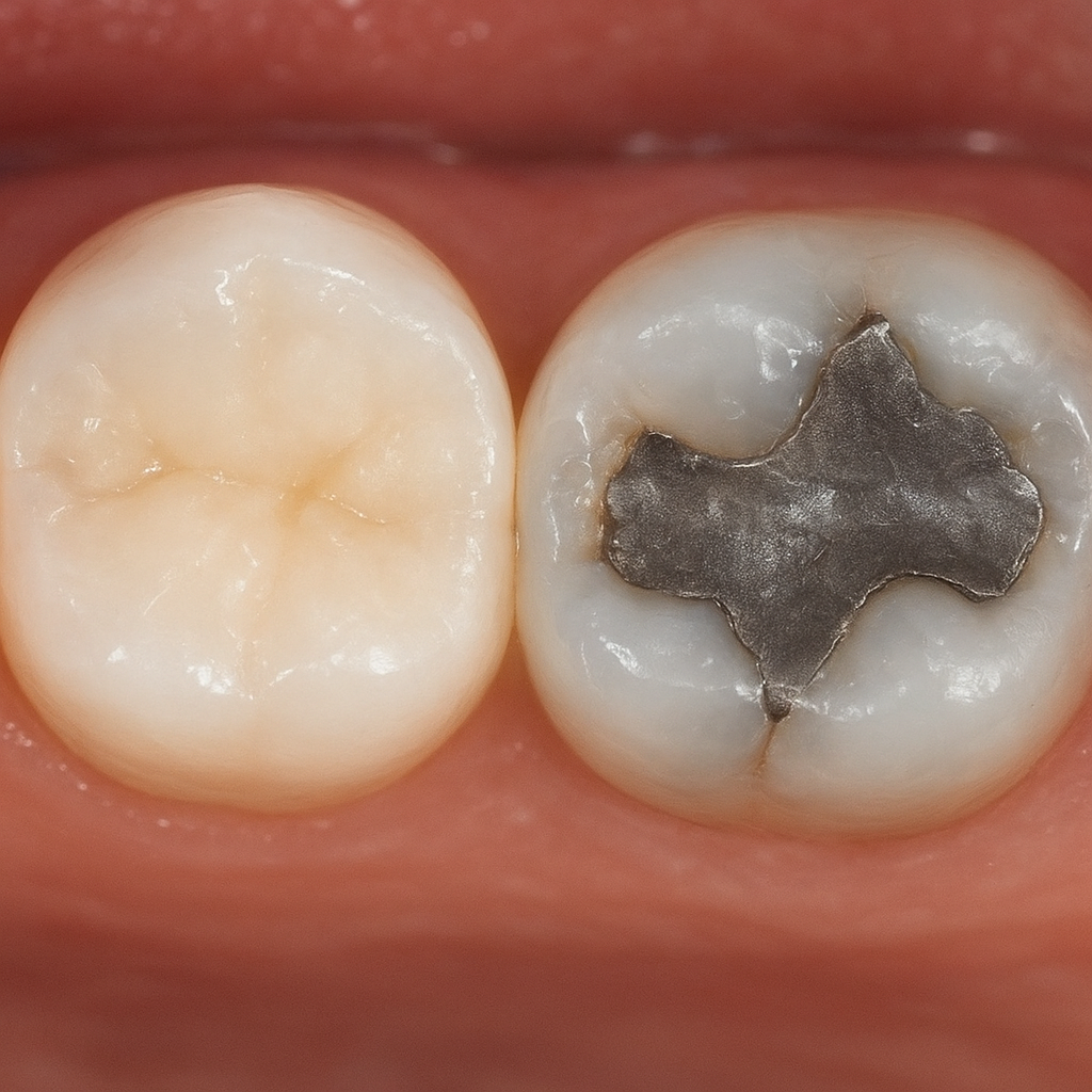 Jakie są różnice między plombami kompozytowymi a amalgamatowymi?