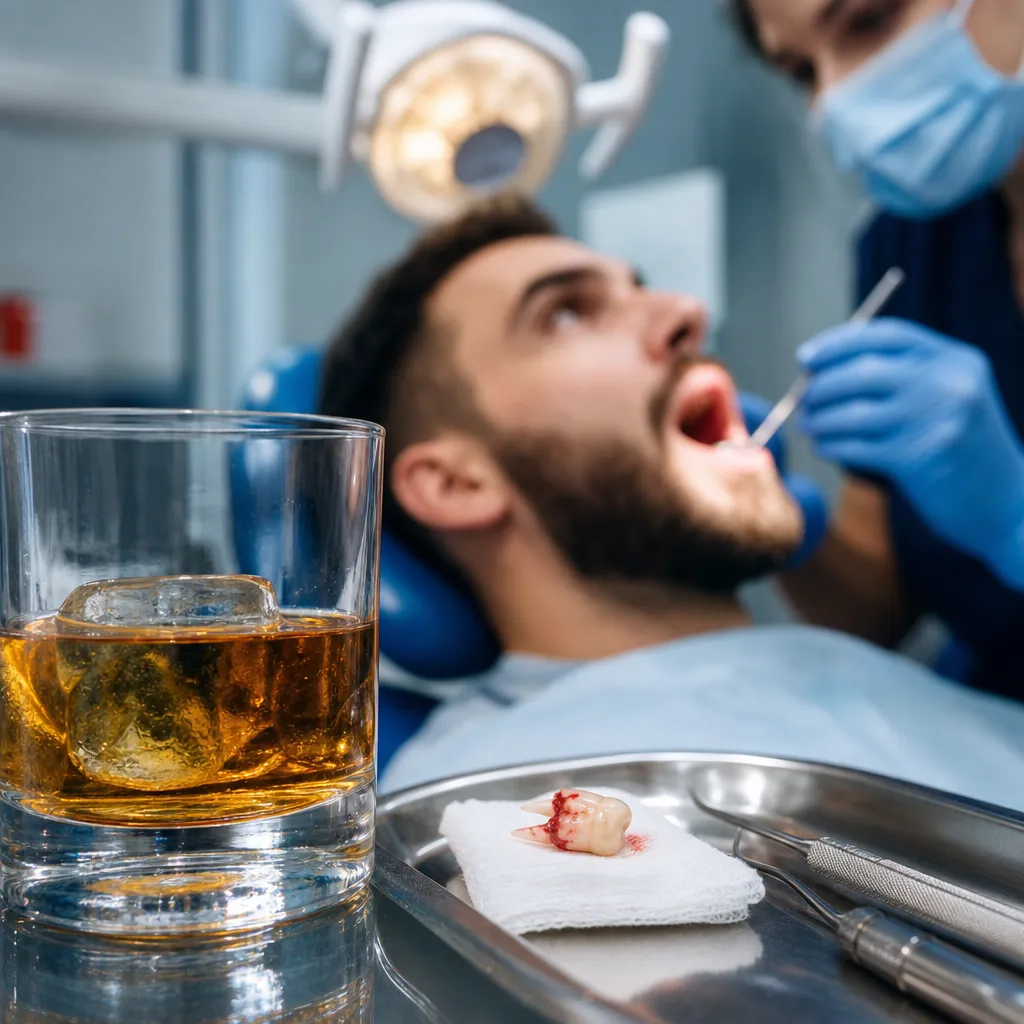 Alkohol po wyrwaniu zęba – kiedy można